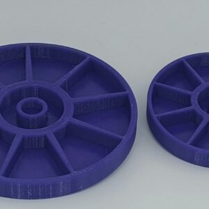 3d Printed Round Divided Dish with Oil Well.