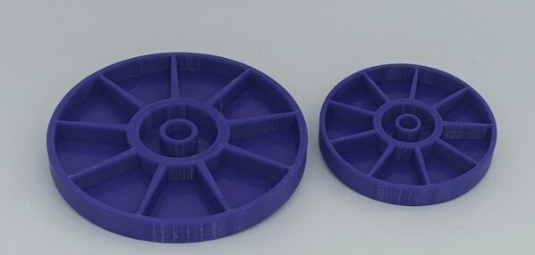 3d Printed Round Divided Dish with Oil Well.